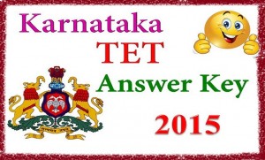 Karnataka TET Answer Key 2015