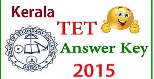 Kerala TET Answer Key 2015